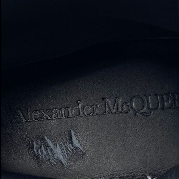 Alexander McQueen Tread Slick Graffiti Logo Ankle Boots size 37 - Picture 10 of 13